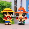 thumbnail image 4 of One Piece Connection Building Blocks Luffy Chopper Nami Sanji Zoro Usopp Ace Franky Brook Robi Diamond Brick Figure Toy For Kids 68196 Zoro With box, 4 of 6