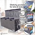 thumbnail image 2 of Caja de almacenamiento de juguetes Pandabode XL con bolsillos 91 x 41 x 30 cm, 2 of 5