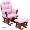 Customize - Storkcraft Glider and Ottoman, Cognac Finish
