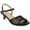 Black, variant on Womens Jessly Cut Out Design Ankle Strap Kitten Heel Dress Sandals