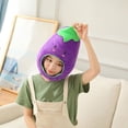 thumbnail image 3 of Sombrero suave con berenjena, transpirable, , disfraz de Cosplay, , accesorios para fotografía, gorro para Selfie, Sunnimix Sombrero de lujo novedoso, 3 of 8