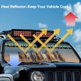 thumbnail image 4 of Yuyamidu Southwest Aztec Windshield Sun Shade for Jeep Wrangler JL 2/4 Door, Running Horse Front Window Sun Visor Blocks for UV and Heat, 1pc, 4 of 7