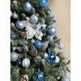 thumbnail image 2 of Kit Esferas Navideñas 24 Azul Mate Y Diamantado De 10cm, 2 of 4