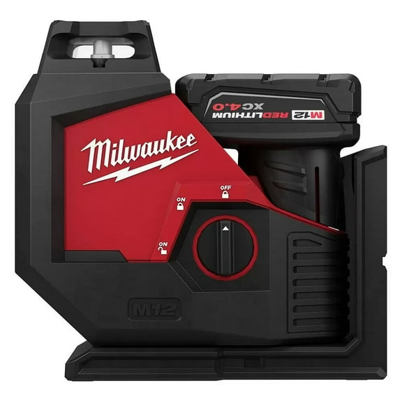 Milwaukee 631-21 M12 12V Green 360-Degree Single Plane Laser Level Kit (4.0Ah) 1 Set