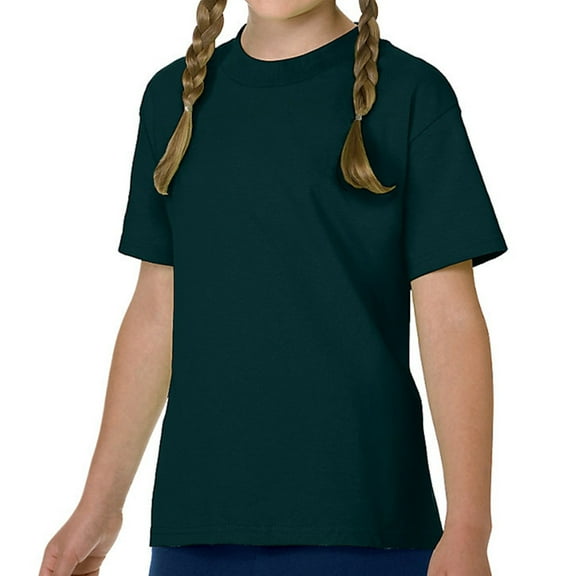 Hanes - Authentic Youth T-Shirt - 5450, Deep Forest, XS