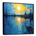 thumbnail image 2 of Designart "Abstract Blue and Yellow Solar Panels III" Architecture Framed Wall Art - Modern Blue Solar Panels Entryway Framed Wall Art Print, 2 of 6
