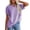 Purple, variant on Cmfcve Women's Tops Waffle Knit V Neck Short Sleeve T Shirt Casual Loose Fit Blouses