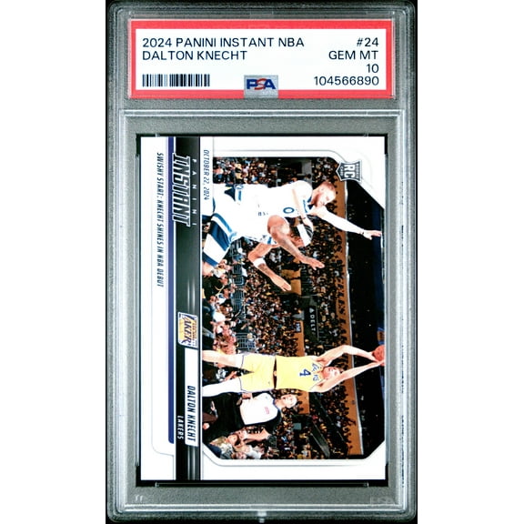 Graded 2024 Panini Instant NBA Dalton Knecht #24 Rookie RC Basketball Card PSA 10 Gem Mint