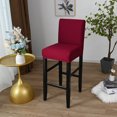 thumbnail image 2 of DONGPAI Stretch Bar Stool Covers for Counter Height Side Chair Slipcovers for Dining Room Cafe Chair Seat Cover, 2 of 5