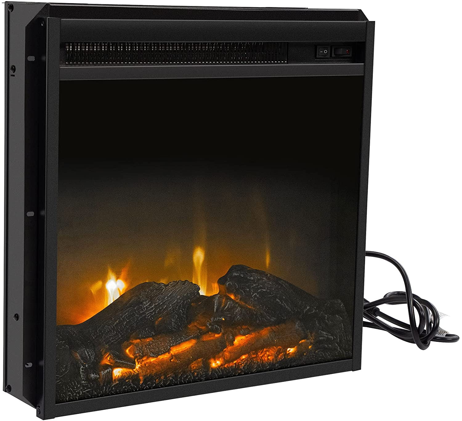 Freestanding Electric Fireplace Mantel Package Heater Log Hearth with Realistic Flame and Remote Control KUPPET Electric Fireplace