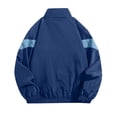 thumbnail image 3 of PBFRDSJ Light Jackets for Men Long Sleeve Patchwork Color Block Full Zip Sports Jacket Loose Thin College Windbreaker, 3 of 8