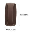 thumbnail image 2 of HEALEEP 6 Pcs Poignée de Porte Autocollante pour Rénovation Maison Marron ABS, 2 of 8