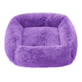 thumbnail image 1 of Cama calmante para perros y gatos, cojín de felpa suave y esponjoso para cachorros pequeños, medianos y grandes, para invierno, 1 of 4