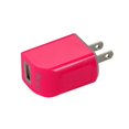 thumbnail image 1 of Reiko Wireless Inc TRAVEL CHARGER WITH DATA CABLE MICRO USB DEVICES HOT PINK, 1 of 3