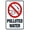 Warning Sign 1, variant on Polluted Water Graphic Sign 8"x12" - Pool Rules Security Metal for Business Home Outdoor Indoor Road Yard Garage Street