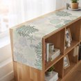 thumbnail image 6 of Sage Green Ocean Table Runner 60 Inches Long, Cotton Linen Table Runner Dresser Scarf, Coastal Grey Coral Starfish Shell Fabric Tablerunners for Dining Coffee Tables Wedding Holiday Party 13"x60", 6 of 9
