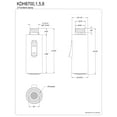 thumbnail image 2 of Kingston Brass KDH8701 Pull-Down Kitchen Faucet Sprayer Head, Polished Chrome, 2 of 4