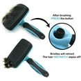 thumbnail image 4 of Pets First Self Cleaning Slicker Brush Retractable Design for Quick F ur Removal, 4 of 6