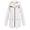 White, variant on Baqcunre Outdoor Loose Plush Solid Plus Thick Warm Hooded Raincoat Size Windproof Winter Outdoor Women's Coat Womens Coats Fleece Jacket Women Winter Jackets For Women Coats For Women,Color Beige,L