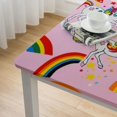 thumbnail image 5 of Acheng Unicorns, Rainbows, Kitsch Movement Square Table Cover 100% Polyester Fiber 40*40, 5 of 8