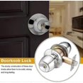 thumbnail image 4 of Door Knob With Lock And Key, Interior Door Knob And Bathroom Door Handle, Satin Stainless Steel Door Lock (latch Size 70 Mm), 4 of 5