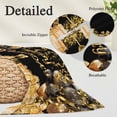 thumbnail image 3 of Happy Birthday Throw Pillow Covers, Gifts Golden Black Balloons Goblet Glitter Ribbons Soft Breathable Pillow Cases with Invisible Zipper, King Size Pillowcases for Couch Bed Sofa Chair 20x36 Inches, 3 of 9