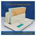 thumbnail image 2 of Fully Automatic Contract Text Hot Melt Binding Machine Envelope Bid Financial Voucher Binding Machine Adhesive Binding Machine ,Pinpoint Punching, 2 of 6