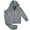 Grey, variant on Men’s 2-Piece light weight Windbreaker Suit Jogger Sauna GYM Set with Mesh Lining
