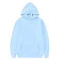 thumbnail image 6 of Linfrsh Girls Sequin Angel Wings Hoodies Trendy Long Sleeve Hooded Baggy Drawstring Sweat Fashion Casual Pullovers With Pockets(Light Blue,6-7 Years), 6 of 7