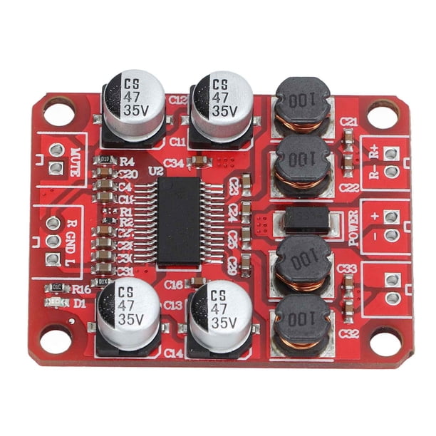 Placa amplificadora de potencia digital, placa amplificadora de potencia TPA3110, placa amplificadora de potencia de video, placa amplificadora de potencia estéreo, resistente y robusta
