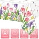 thumbnail image 3 of Mantel de flores de verano con flores de tulipán, mantel de plástico desechable, mantel de mesa, decoración de mesa para primavera, Pascua, día de la madre, 137 * 274 cm, 3 of 4