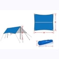 thumbnail image 3 of Heavy Duty Canopy Tarp Tent Shelter Cover with Poles Stakes Guyline Ropes, 3 of 5