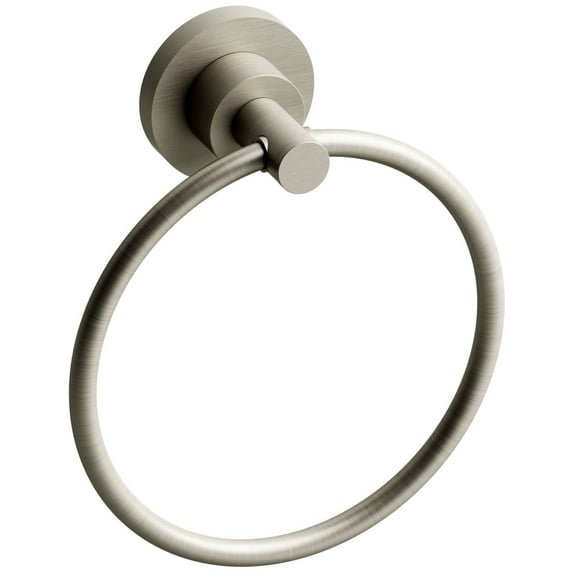 Riobel St7 Star 7-5/8" Wall Mounted Towel Ring - Nickel