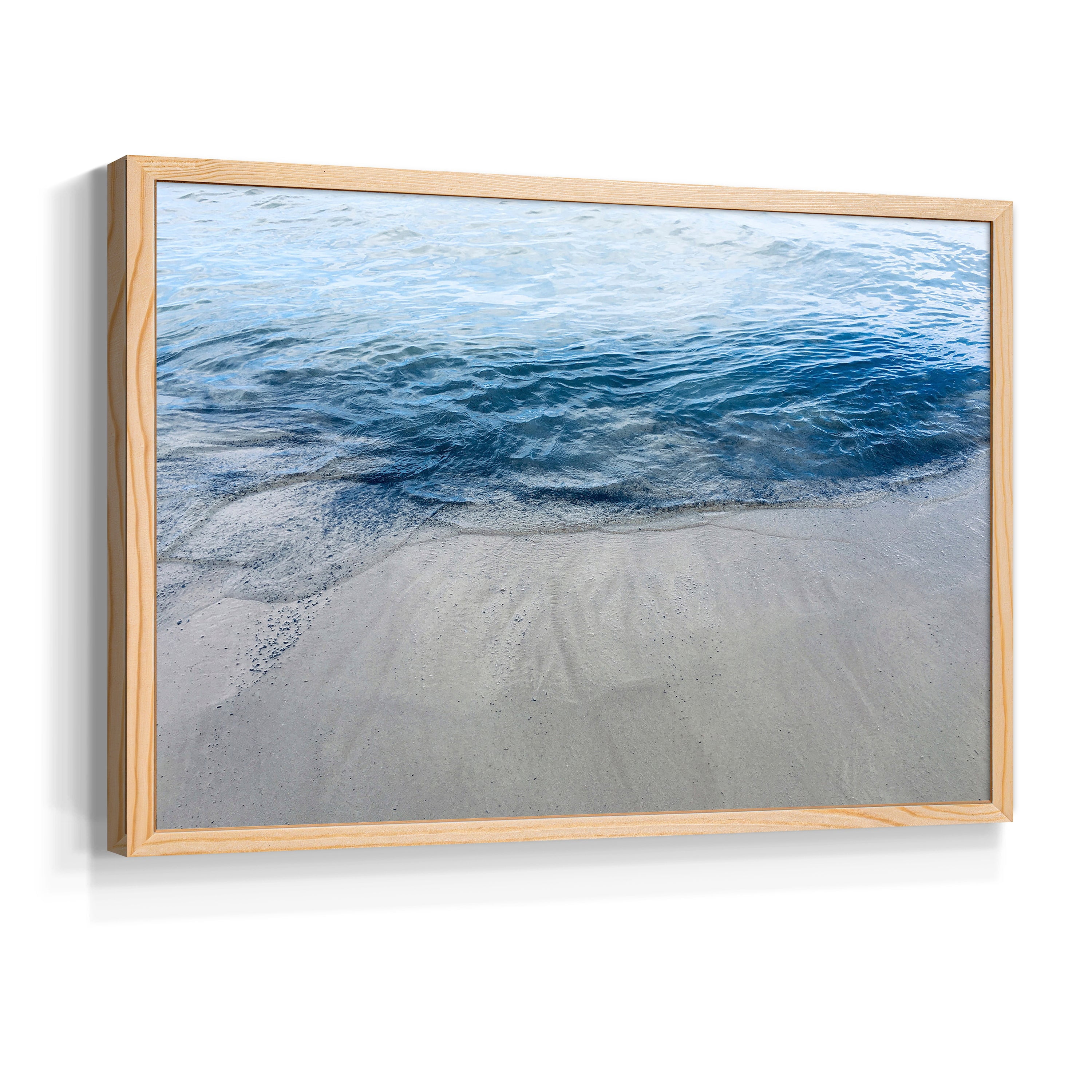 Aegean Blue Water by Nan - Restickable Framed Giclée Print