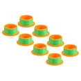 thumbnail image 1 of Unique Bargains Poignée de Rétrécissement de 3 Pouces, Distributeur de Pellicule Extensible 8 Pcs Distributeur de Film Extensible Main en Plastique pour Meubles, Orange, 1 of 5