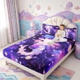 thumbnail image 2 of Manfei Sea Animal Axolotl Fitted Sheet Queen,Cute Salamander Pattern Bedding,3pcs,1 Fitted Sheet and 2 Pillowcases, 2 of 6