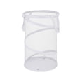thumbnail image 2 of WinWay Collapsible Mesh Spiral Large Capacity Storage Laundry Hamper Clothes Basket,White, 2 of 8