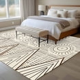 thumbnail image 4 of Large Area Rugs for Living Room Bedroom, Black Beige Boho 5'x8' Rug Washable Carpet Runner Indoor Outdoor, Vintage Ethnic Tribe Abstract Art Non Slip Floor Mats Rug for Kitchen, Bathroom, 4 of 8