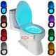 thumbnail image 1 of Lampe de Toilette, Veilleuse LED pour WC Salle de Bain Capteur Détecteur PIR 8 Changement de Couleurs Éclairage (seulement s'active dans l'obscurité), 1 of 6