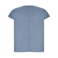 thumbnail image 3 of Women's Summer Cotton Linen Tops Round Neck Solid Color Blouse Casual Loose Short Sleeve T-shirt, 3 of 4