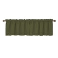 thumbnail image 1 of The Great American Store Decorative Polyester Window Valances Solid Dark Grey Gathered Style (58" x 18") 3" Rod Pocket, 1 Pack - Suitable for Kitchen, Living Room, Bedroom, Cafes, 1 of 5