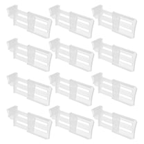 HEATSHAKING Fridge Shelf Divider White Plastic 12Pcs 4.7In