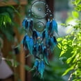 thumbnail image 6 of Foqnuq Turquoise Tree of Life Dreamcatcher Wall Hanging with Colorful Feathers - Unique Home Decor Wind Chime for Interior Decoration, 6 of 6