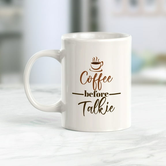 Designs ByLITA Coffee Before Talkie 11oz Plastic Coffee Mug
