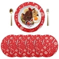 thumbnail image 5 of Ryvnso Christmas Candy Round Plate Mats Dining Table Placemat Set of 4 for Holiday Decoration, 5 of 7