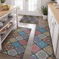thumbnail image 2 of Multicolor Ethnic Mandala Pattern Kitchen Rugs Sets Of 3,Kitchen Runner Rugs Non Skid Washable,Decorative Kitchen Floor Mats for Kitchen,Sink,Laundry,17"x30"+ 17"x47" + 17"x59", 2 of 6