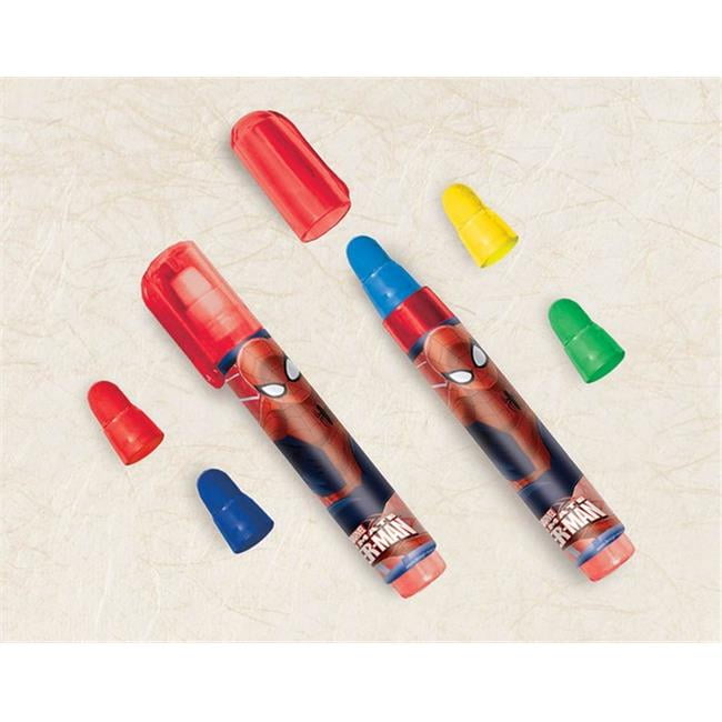 Amscan 393897 Spiderman Stackable Erasers Pack of 60
