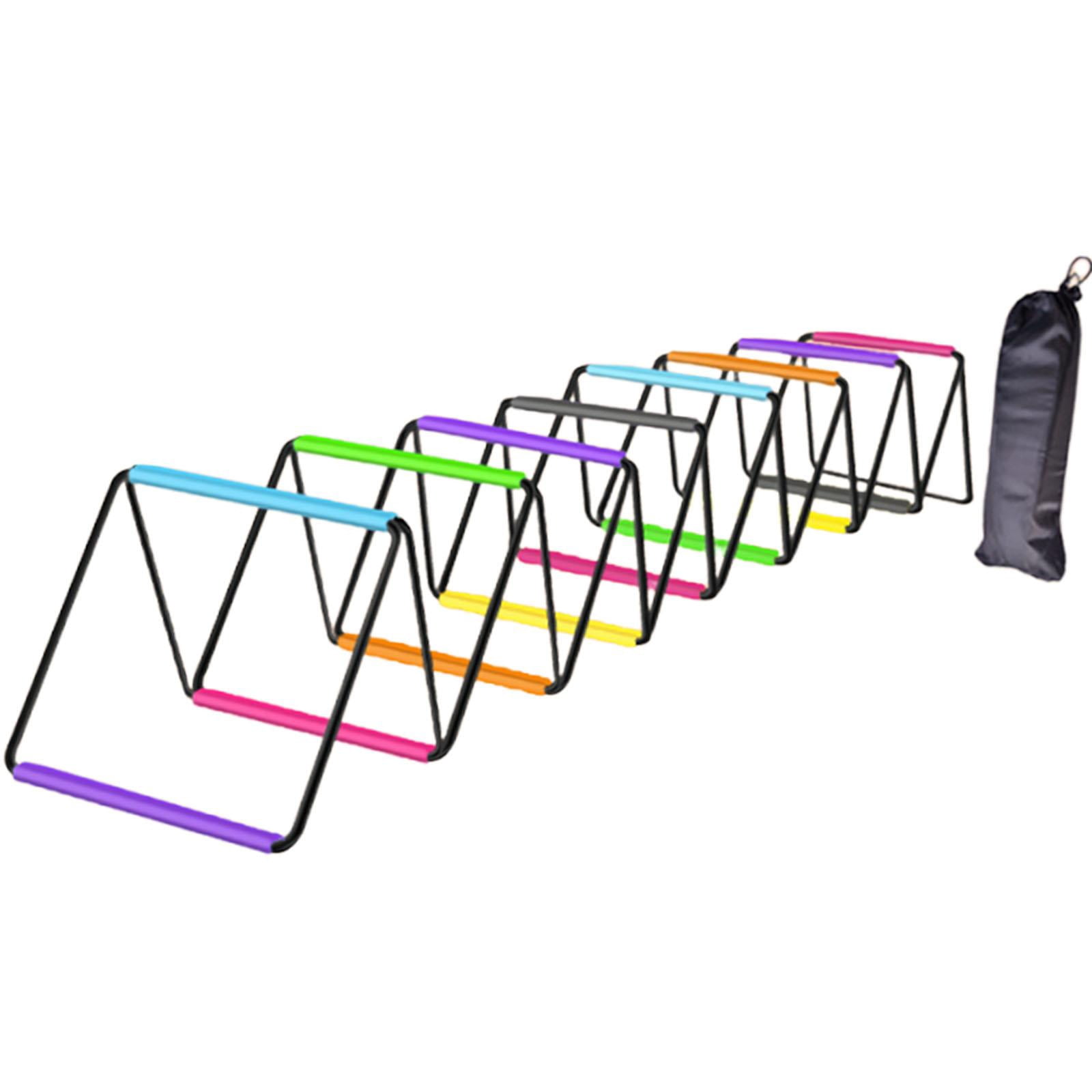 funtasica Agility Ladder Soccer Agility Training Equipment Foldable Workout Speed Ladder Football Footwork Ladder Braided Strap Material Suitable for Team Sport 640cmx40cm