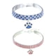 thumbnail image 1 of Collar para mascotas con diamantes de imitación, colgante de diamantes de cristal ajustable, collar para mascotas pequeñas para perros y gatos de boda, 1 of 5