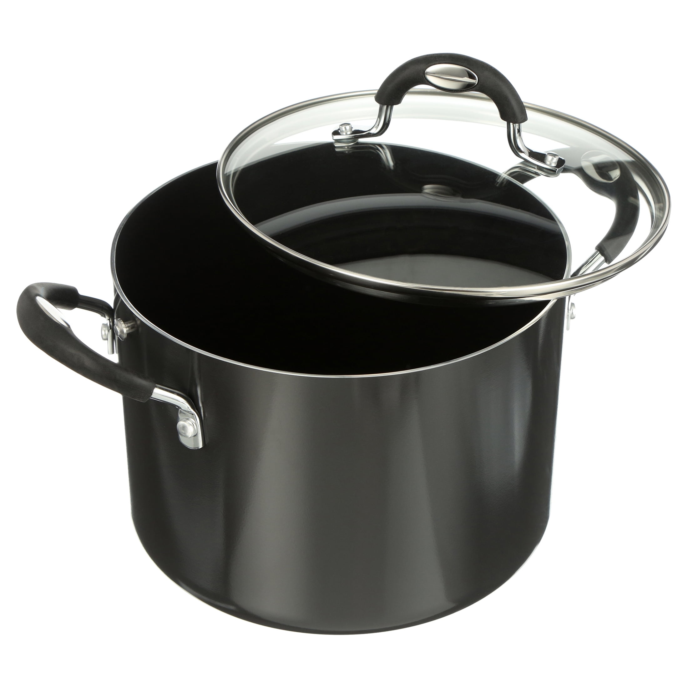 Tramontina® Gourmet 6-qt. Ceramica Stock Pot, Color: Metallic Black
